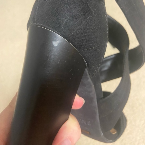 🌸 Bamboo 🌸 strappy black heels - Picture 6 of 11